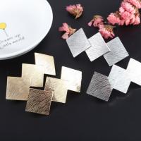 Hair Barrettes, Zinc Alloy, Rhombus, plated, fashion jewelry & for woman 