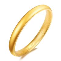 Brass Bangle, gold color plated & for woman & matte, golden 