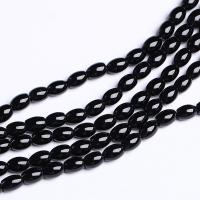 Natural Black Agate Beads, Oval, DIY black cm 