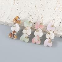 Hair Clip, Zinc Alloy, with Resin, Heart, plated, fashion jewelry & for woman 