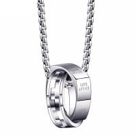 Titanium Steel Necklace, with 3mm extender chain, plated, box chain & for man Approx 23.62 
