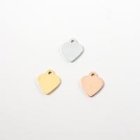 pendentifs de cœur en inox , acier inoxydable, coeur, Placage, DIY, plus de couleurs à choisir Environ 1.6mm, Vendu par PC