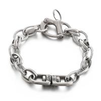 Stainless Steel Bracelet, plated, for man 