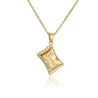 Cubic Zircon Micro Pave Brass Necklace, Candy, 18K gold plated, micro pave cubic zirconia & for woman & enamel Approx 17.72 Inch 