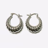 Edelstahl Hoop Ohrringe, plattiert, Modeschmuck & für Frau, keine, 30x30mm, verkauft von Paar