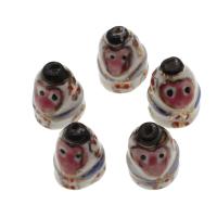 Tierische Porzellan Perlen, Affe, DIY, gemischte Farben, 17x12x12mm, 500PCs/Tasche, verkauft von Tasche