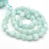 Angelite Beads, irregular, natural, DIY, light green, 6-8mm cm 