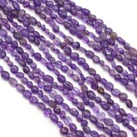 Natürliche Amethyst Perlen, Unregelmäßige, DIY, violett, 6-8mm, Länge:38 cm, verkauft von Strang