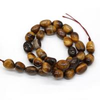 Tiger Eye Beads, irregular, natural, DIY, coffee color, 10-12mm cm 