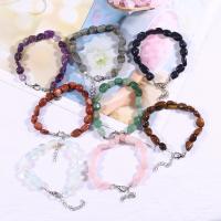 Gemstone Bracelets, with Zinc Alloy, with 1.96 inch extender chain, plated & for woman Approx 7.87 Inch 