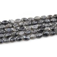 Labradorite Beads, Oval, polished, DIY, black cm 