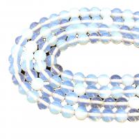 Meer Opal Perlen Schmuck, rund, poliert, DIY, weiß, Länge:38 cm, verkauft von Strang