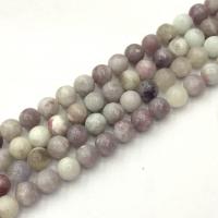 Lila Perlen, Flieder Perlen, rund, poliert, DIY, gemischte Farben, Länge:38 cm, verkauft von Strang