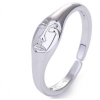 Brass Finger Ring, Face, plated, Adjustable & fashion jewelry & for woman nickel, lead & cadmium free 
