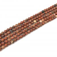 Rote Jaspis Perle, Roter Jaspis, rund, poliert, DIY, rot, Länge:38 cm, verkauft von Strang