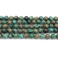 Perles Chrysocolle, Chrysocolle (Pierre naturelle Phoenix), Rond, poli, DIY, couleurs mélangées cm, Vendu par brin