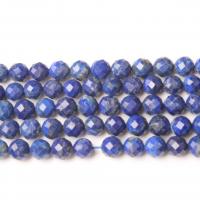 Бусины природных лазурит, Лазурит, Круглая, DIY & граненый, голубой, длина:38 см, продается Strand