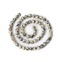 Dalmatinische Perlen, Dalmatiner, rund, poliert, DIY, gemischte Farben, Länge:38 cm, verkauft von Strang