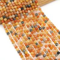 Rutilquarz Perlen, Rutilated Quarz, flache Runde, DIY & facettierte, gemischte Farben, 6mm, Länge:38 , verkauft von Strang