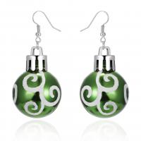 Christmas Earrings, Resin, with Zinc Alloy, Christmas Design & for woman 