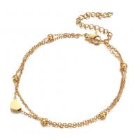 Bracelets en acier inoxydable bijoux, avec 1.98inch chaînes de rallonge, Placage, pour femme, plus de couleurs à choisir .84 pouce, Vendu par PC