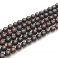 Jaspis Brekzien Perlen, Jaspis Brecciated, rund, poliert, DIY, rot, Länge:38 cm, verkauft von Strang