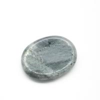 Labradorit Thumb Worry Stone, poliert, Massage, gemischte Farben, 45x35x8mm, verkauft von PC
