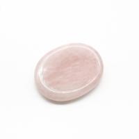 Rosenquarz Thumb Worry Stone, poliert, Massage, Rosa, 45x35x8mm, verkauft von PC