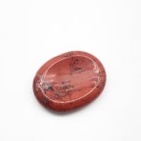Roter Jaspis Thumb Worry Stone, poliert, Massage, rot, 45x35x8mm, verkauft von PC