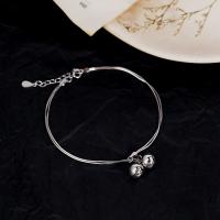 Titanium Steel Bracelet & Bangle, with 3.5cm extender chain, silver color plated, for woman, silver color Approx 23 cm 