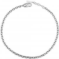 Titanium Steel Jewelry Necklace, with 5cm extender chain, silver color plated, Unisex & oval chain, silver color 