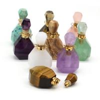 Piedra natural Colgante de botella de perfume, Bricolaje, más colores para la opción, 20x38mm, Vendido por UD