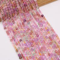 Mix Color Quartz Beads, Flat Round, DIY & faceted, mixed colors, 6mm cm 