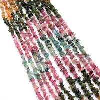 La Lasca De Piedra Preciosa, turmalina, Fichas, Bricolaje, multicolor, 3x5-4x6mm, longitud:40 cm, Vendido por Sarta