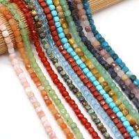 Mixed Gemstone Beads, Natural Stone, Cube, DIY & faceted cm 