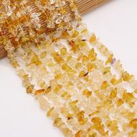 Chips de pierres précieuses , perles de citrine, DIY, Jaune, 3x5- cm, Vendu par brin