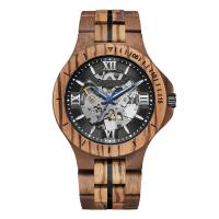 Men Wrist Watch, Wood, with Glass & Stainless Steel & Zinc Alloy, Chinese movement, Life water resistant & for man 