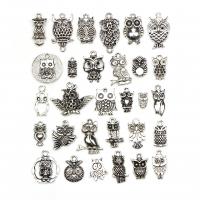 Zinc Alloy Animal Pendants, antique silver color plated, mixed, 11-29mm 