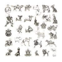 Zinc Alloy Animal Pendants, antique silver color plated, mixed, 10-26mm,70*50*11cm 