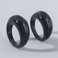 Harz Finger Ring, 2 Stück & Modeschmuck & für Frau, schwarz, verkauft von setzen