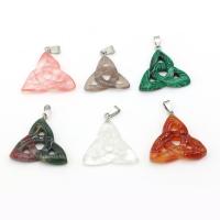 Gemstone ювелирные изделия Кулон, Природный камень, Треугольник, DIY, Много цветов для выбора продается Strand