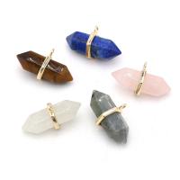 Joyas de piedras preciosas colgante, Piedra natural, Bricolaje, más colores para la opción, 17x35mm, Vendido por UD