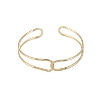 Brass Cuff Bangle, plated, for woman 60mm 