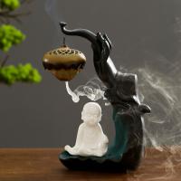 Porcelain Hanging Incense Burner, plated, for home and office & durable 