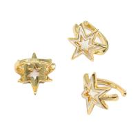 Earring Cuff and Wraps, Brass, Star, for woman & enamel 