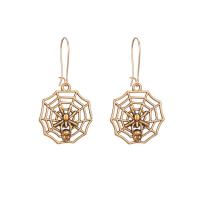 Zinc Alloy Leverback Earring, Spider Web, plated, for woman 
