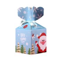 papier Boîte cadeau d’emballage, Impression, Conception de Noël & différentes couleurs et motifs pour le choix & styles différents pour le choix Vendu par PC