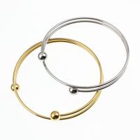 Titanium Steel Cuff Bangle, plated, for woman 