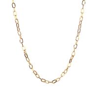 Collar de cadena de acero inoxidable, chapado, cadena oval & para mujer, más colores para la opción, 4x6mm, longitud:43 cm, Vendido por UD