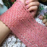 Natural Rose Quartz Beads, DIY, pink cm 